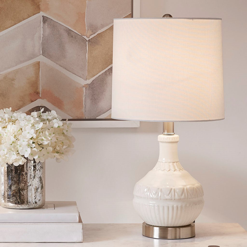 White Gypsy Table Lamp