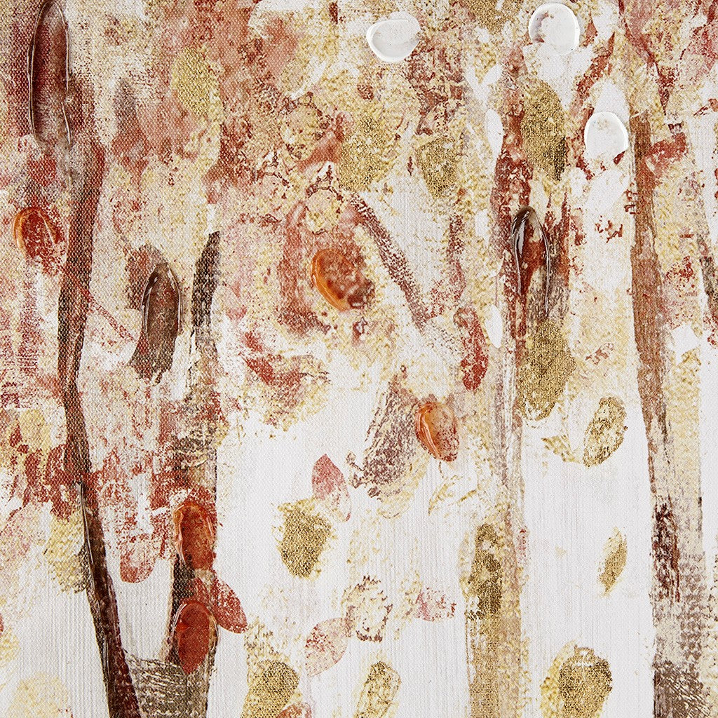 Autumn Forest 3 Piece Canvas Art Palette Knife Embellishment