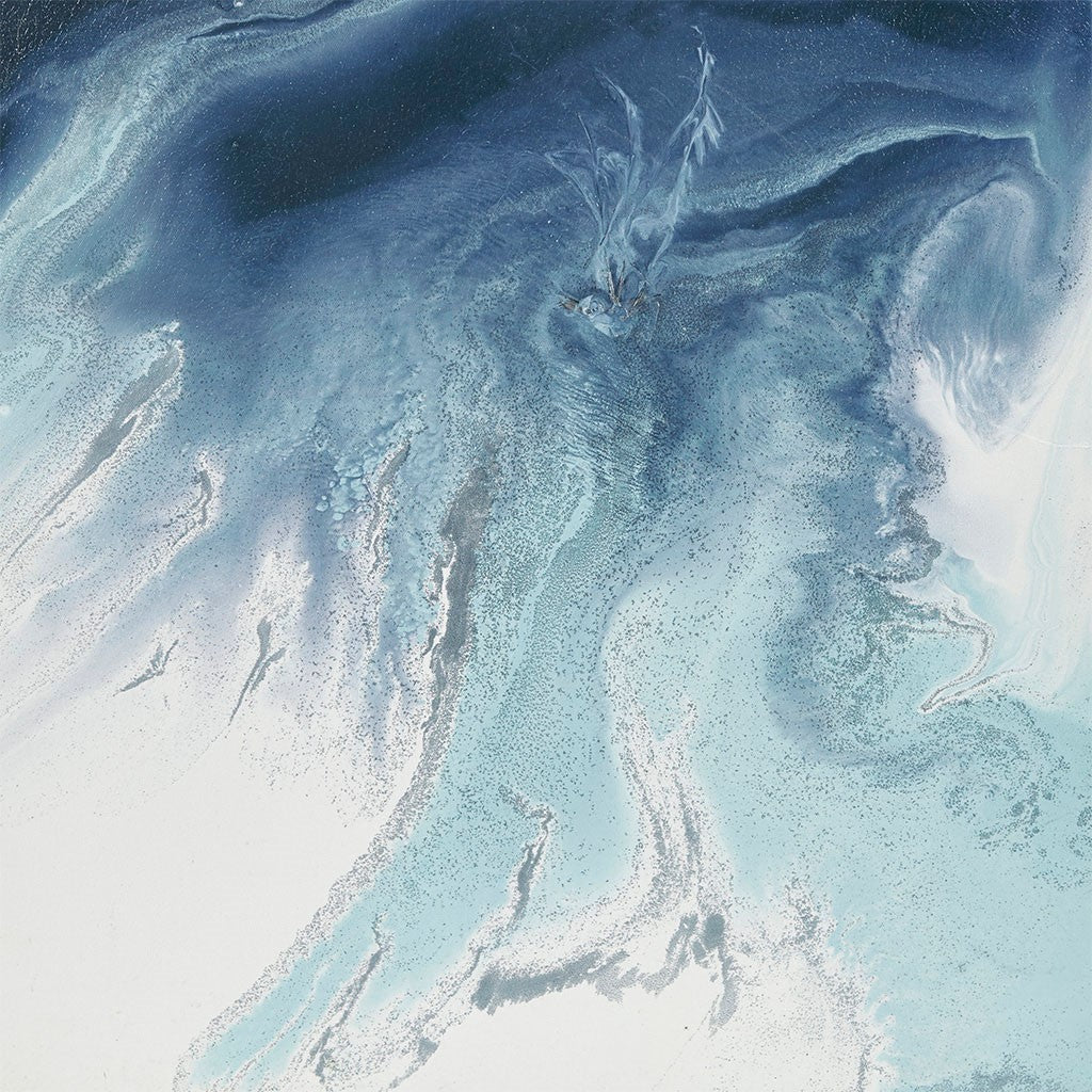 Blue Lagoon 2 Gel Coat Framed Canvas 2 Piece Set