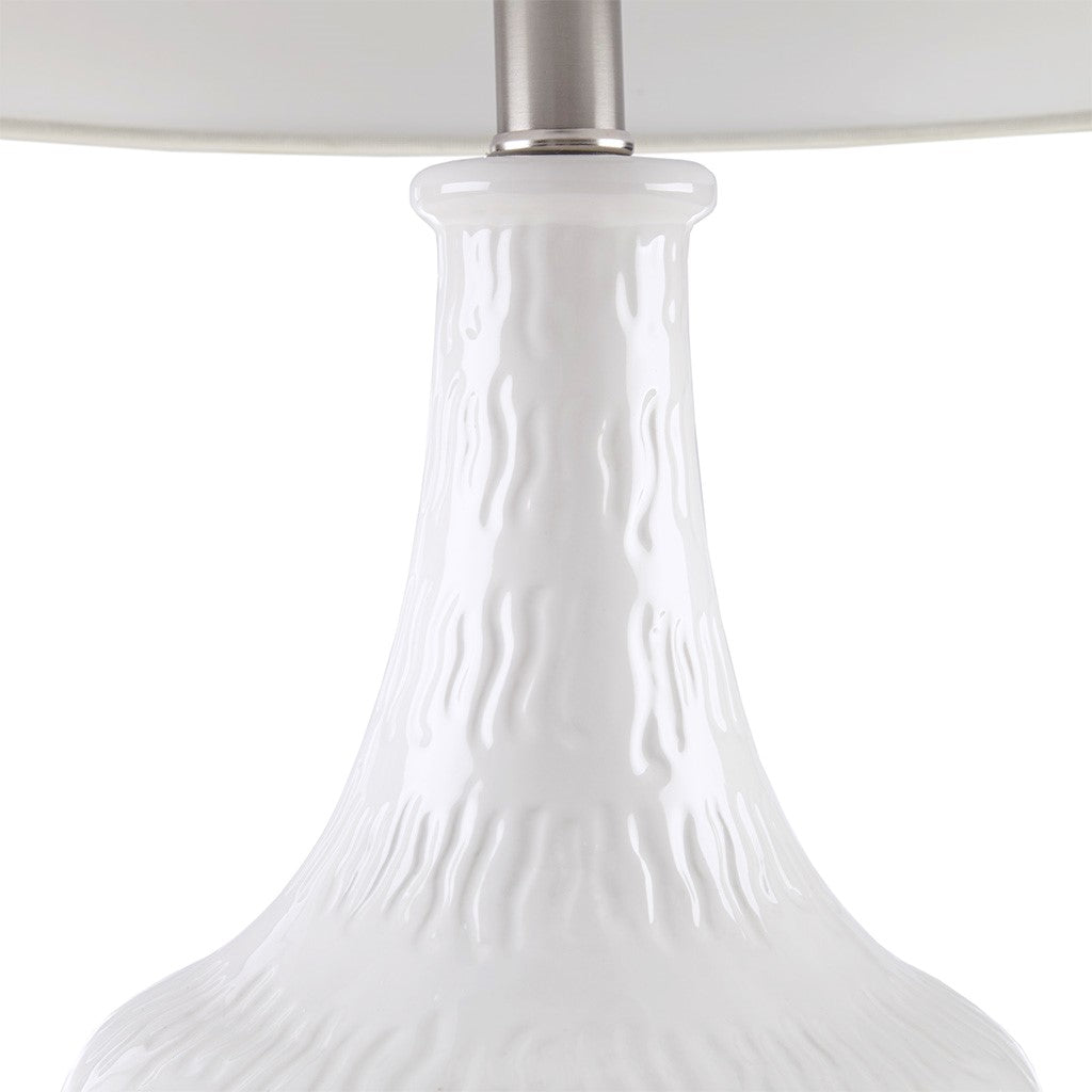 Celine Ceramic White Table Lamp