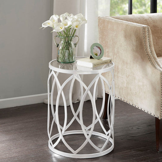 Arlo Metal Eyelet Accent Table