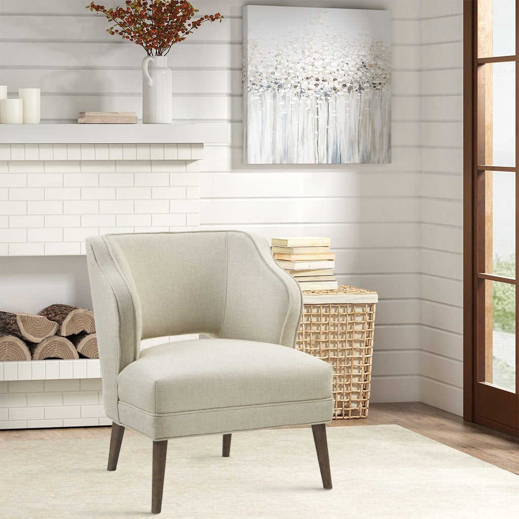 Cody Open Back Cream Accent Chair